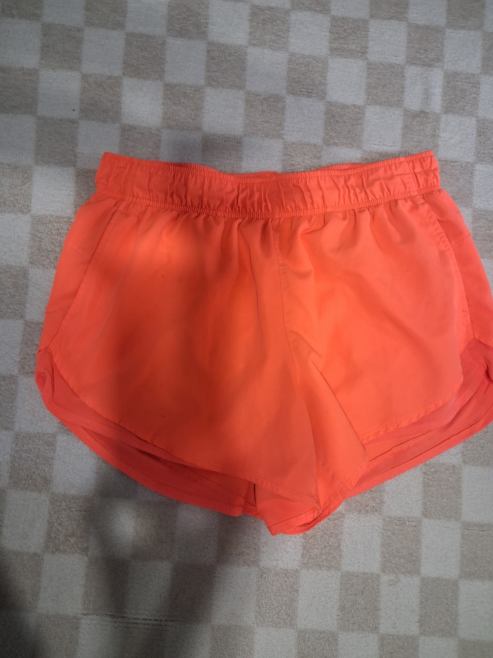 Women's Bright Orange Athletic Shorts L